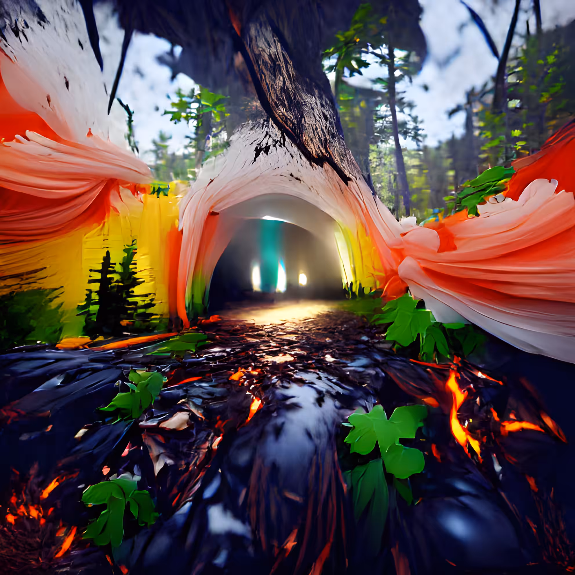 Tunnel in Jungle