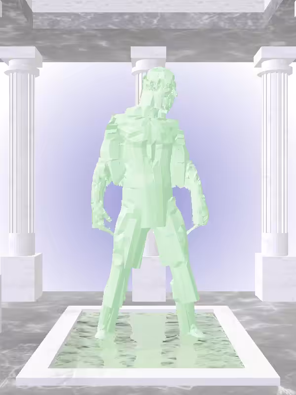 HeavenComputer: The Fragmented Shooter Normie Green Man #4173