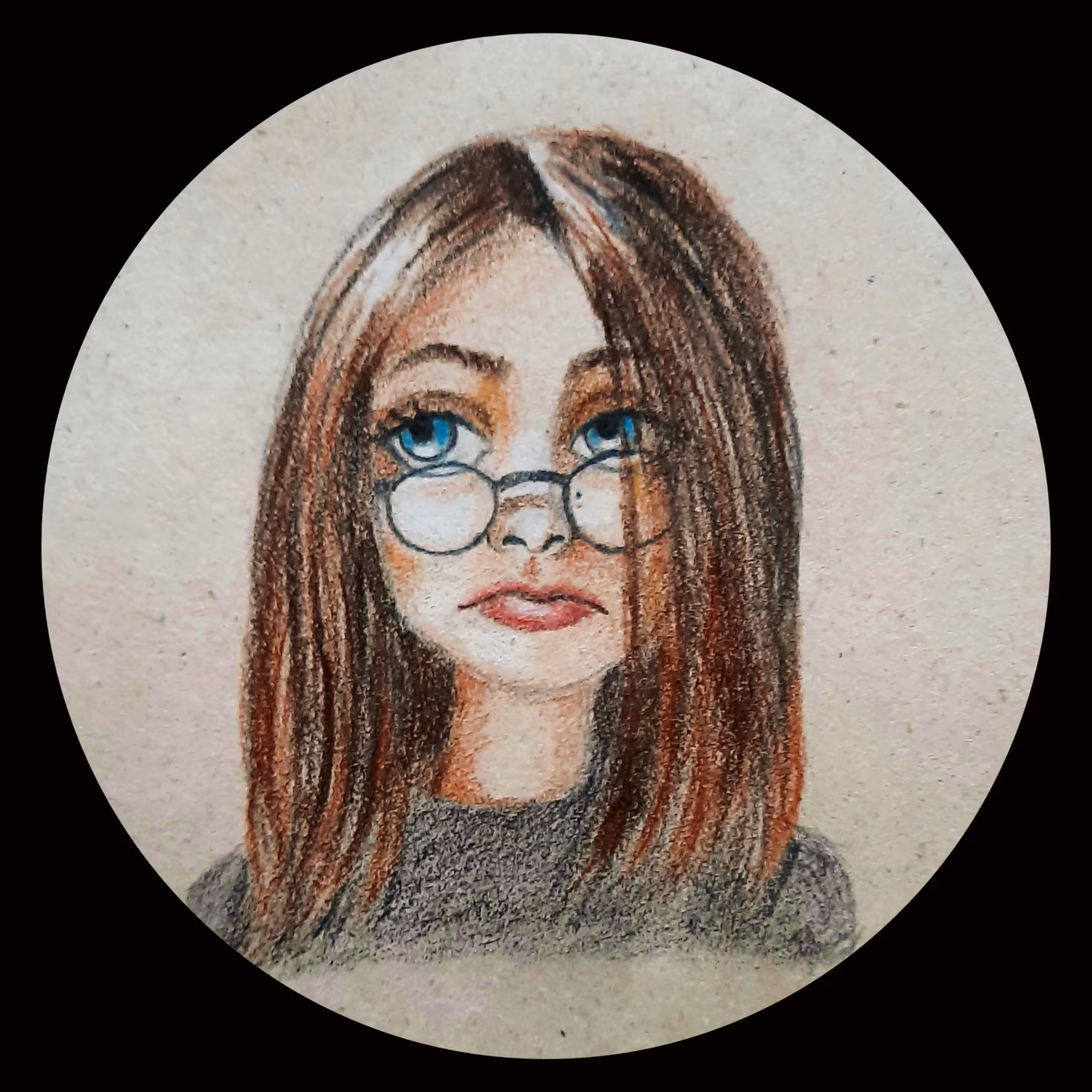 painting: Bored girl