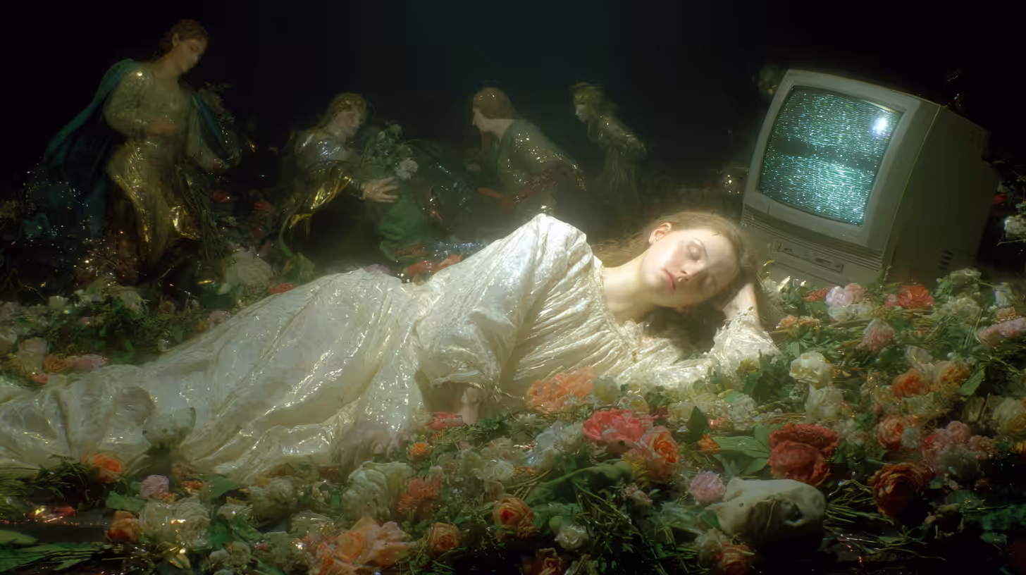 Dreams in Suspension: Flowers for a Digital Dream