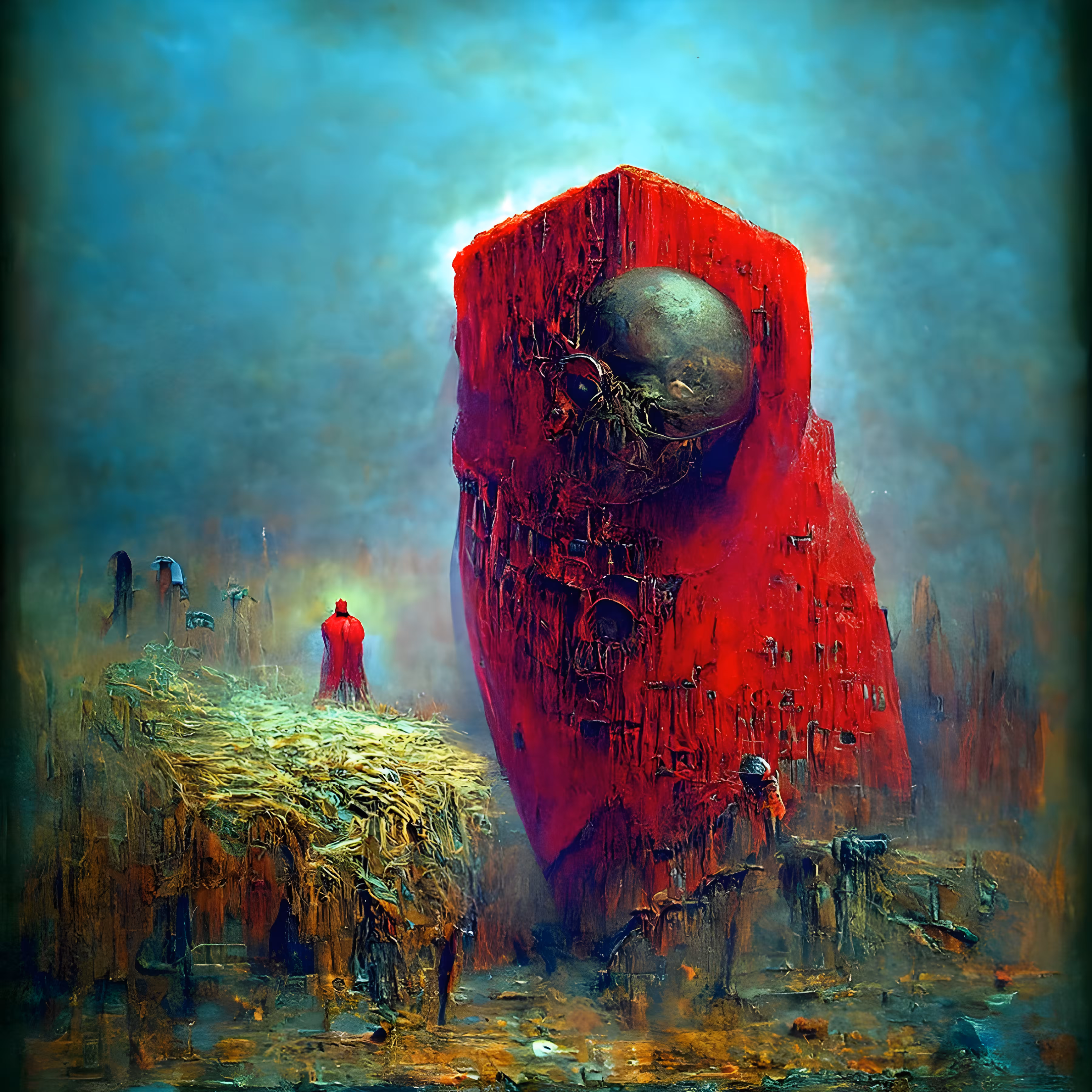 Bright Red 8K By Zdzisław Beksiński