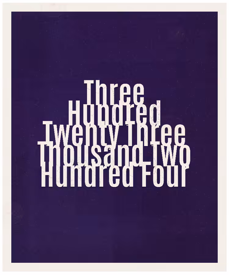 Count #323204