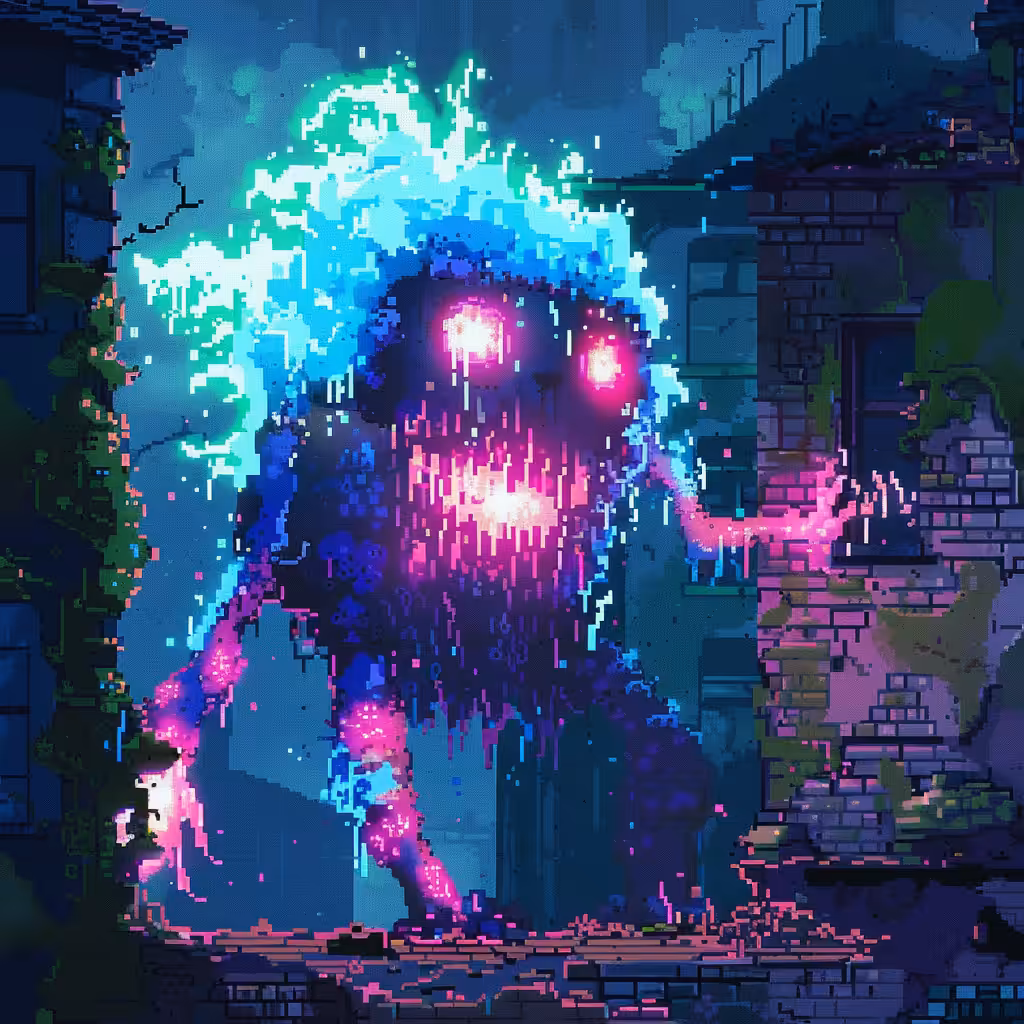 Neon Lamp Monsters on Base #26