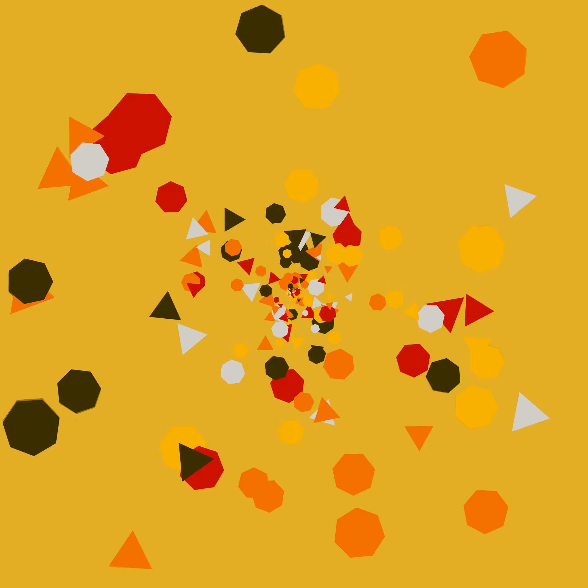 Chaotic Colored Shapes #4