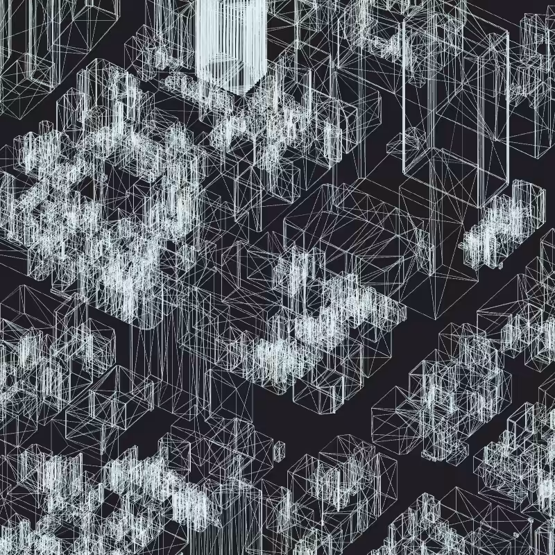 Wireframe City: Tokyo Shibuya #36
