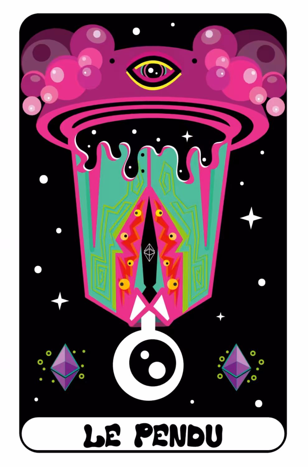LE PENDU/HANGED MAN/ПОВЕШЕННЫЙ: #3 NFTarot card out of #22