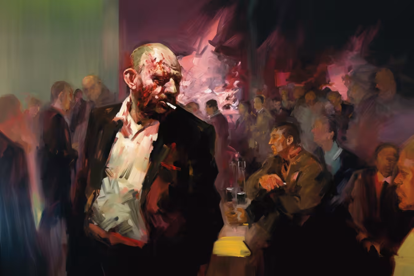 Wounded face
