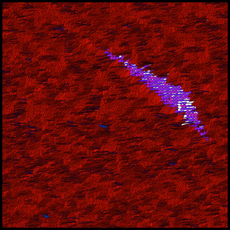 Flow Field Circles Triangle #100