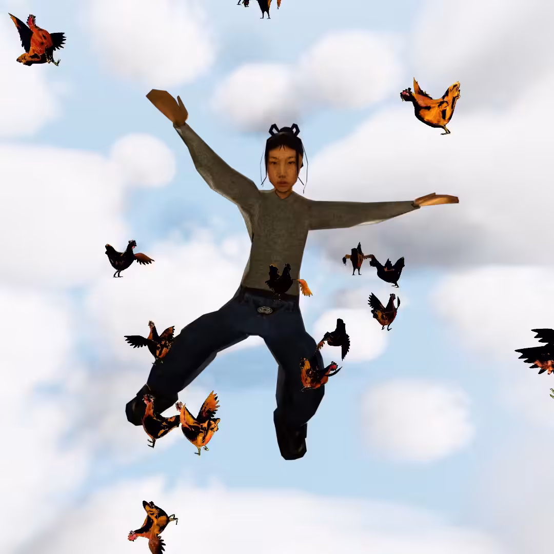 Cloud #2: The White Sky Main Character With the Chickens.
