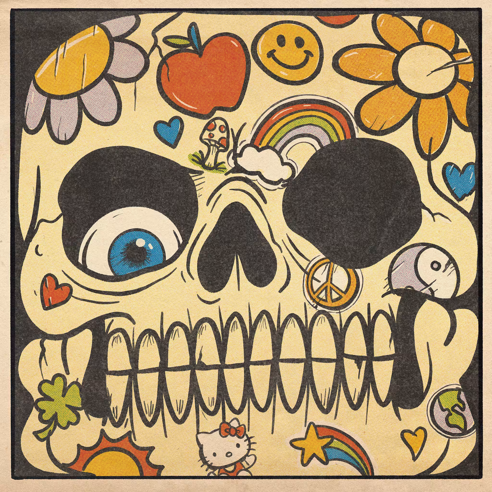 Sticker hippie