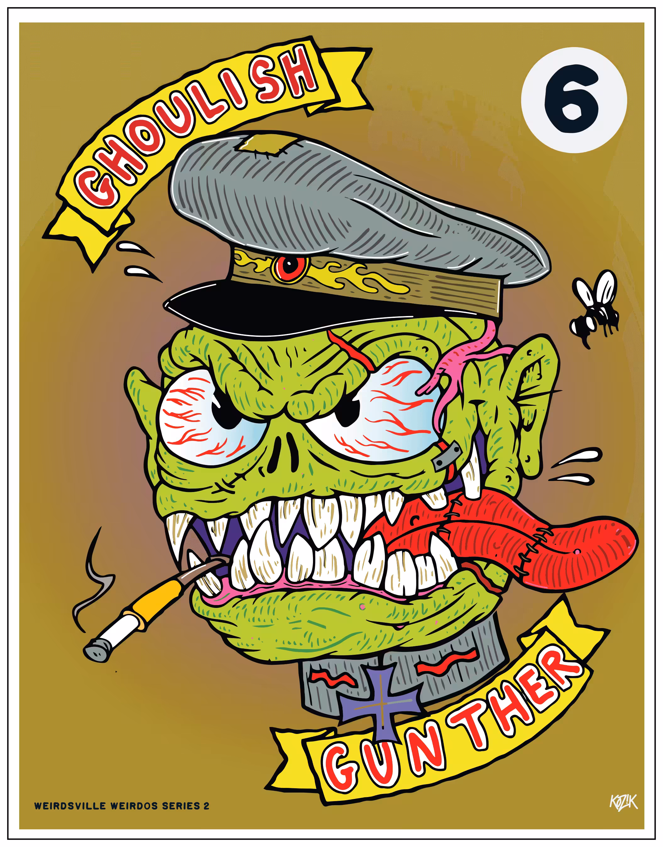 Weirdsville Weirdos Series 2: Ghoulish Gunther 6/12