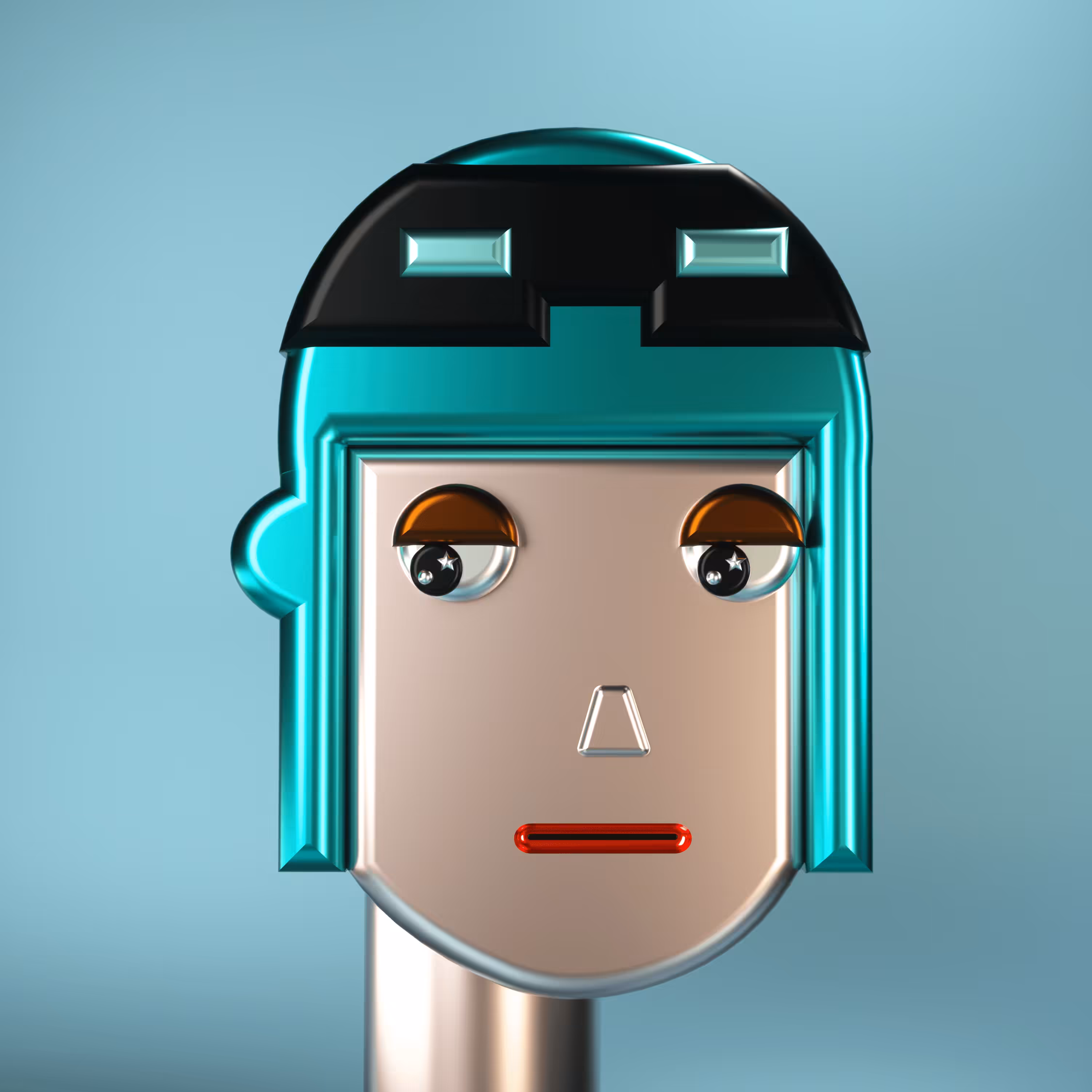 3D Chrome Punk #0014