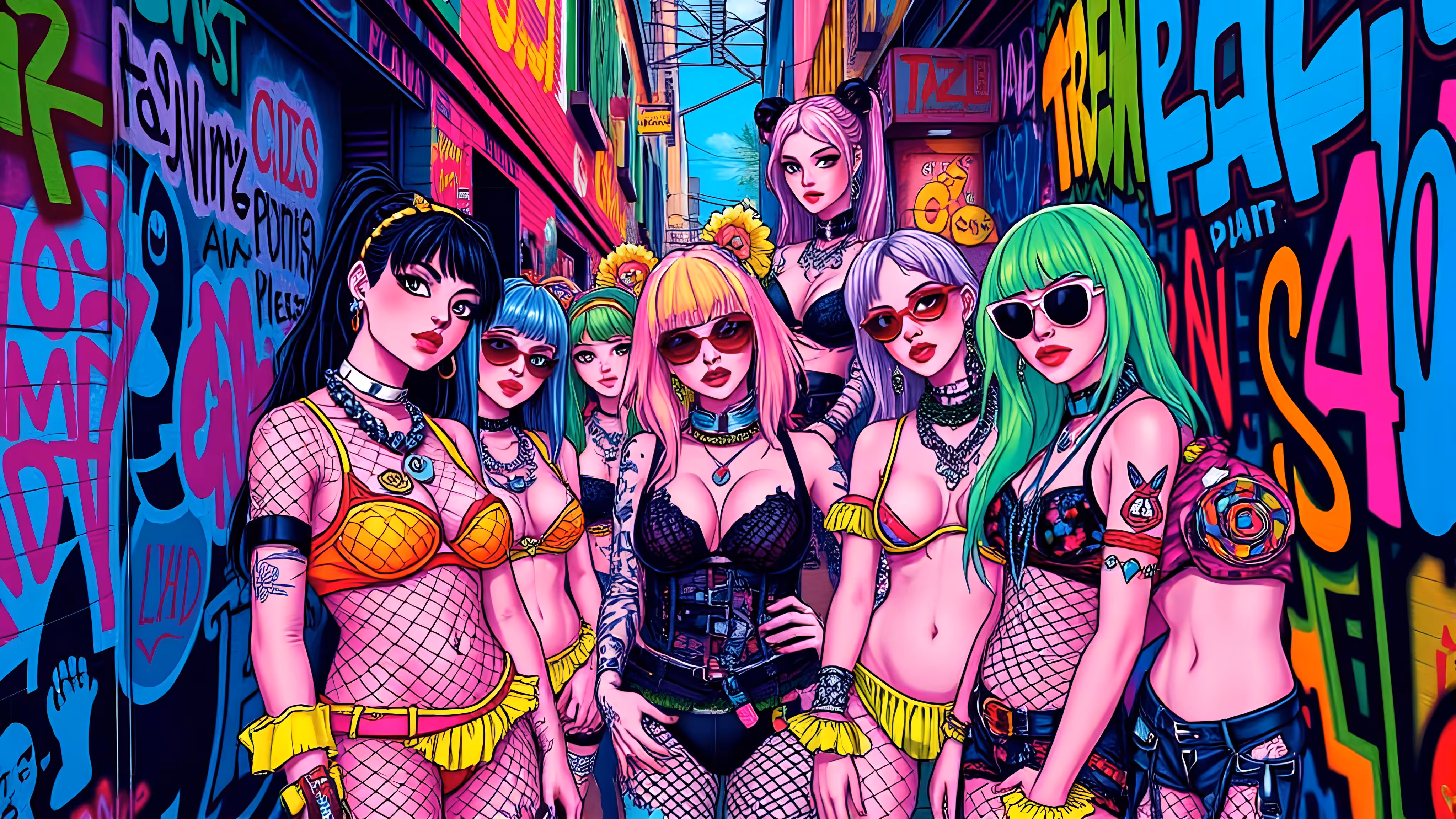 Neon Genesis Punks #006:  Voltage Vixens
