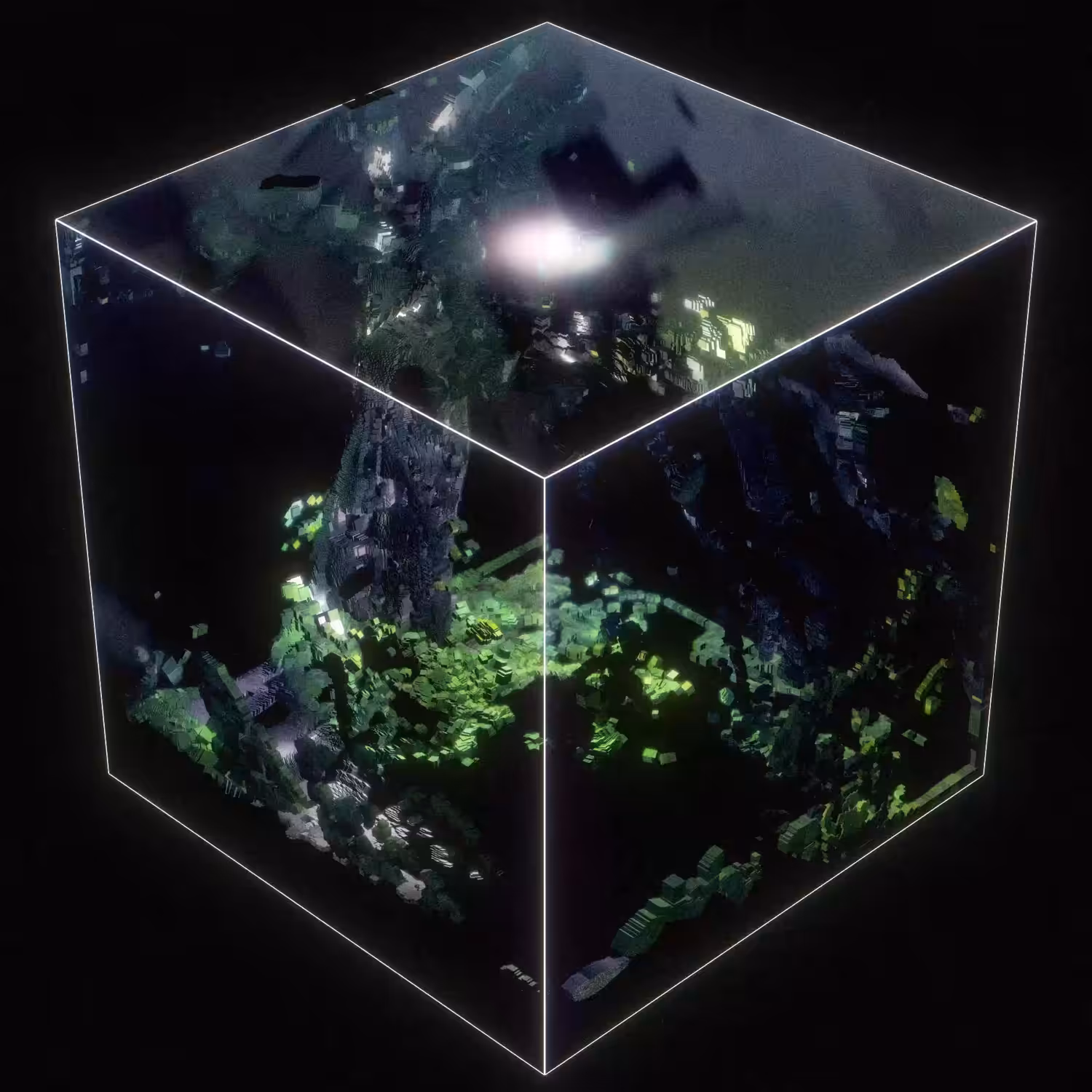 Decay Cube #02 (Oak)