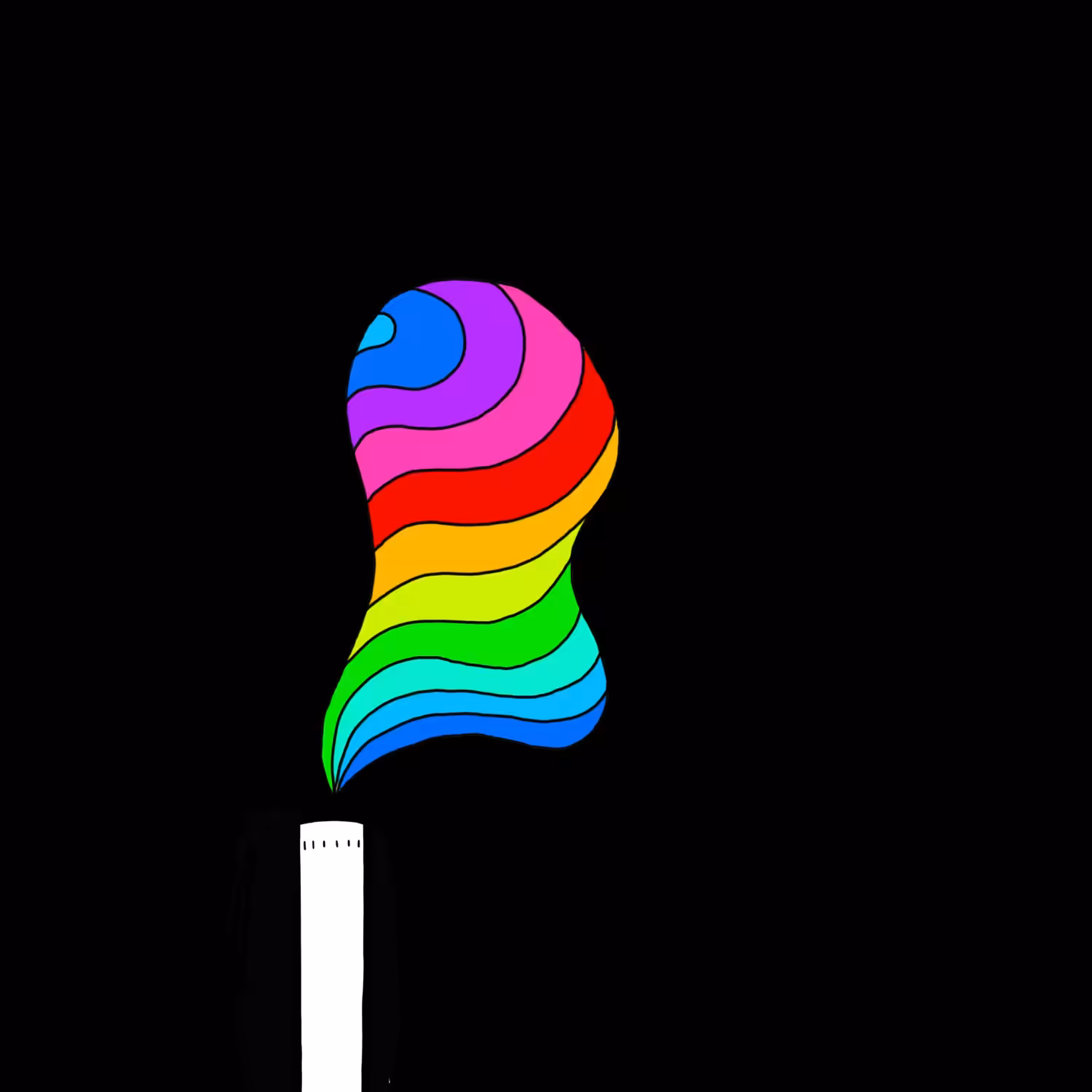 Rainbow smoke
