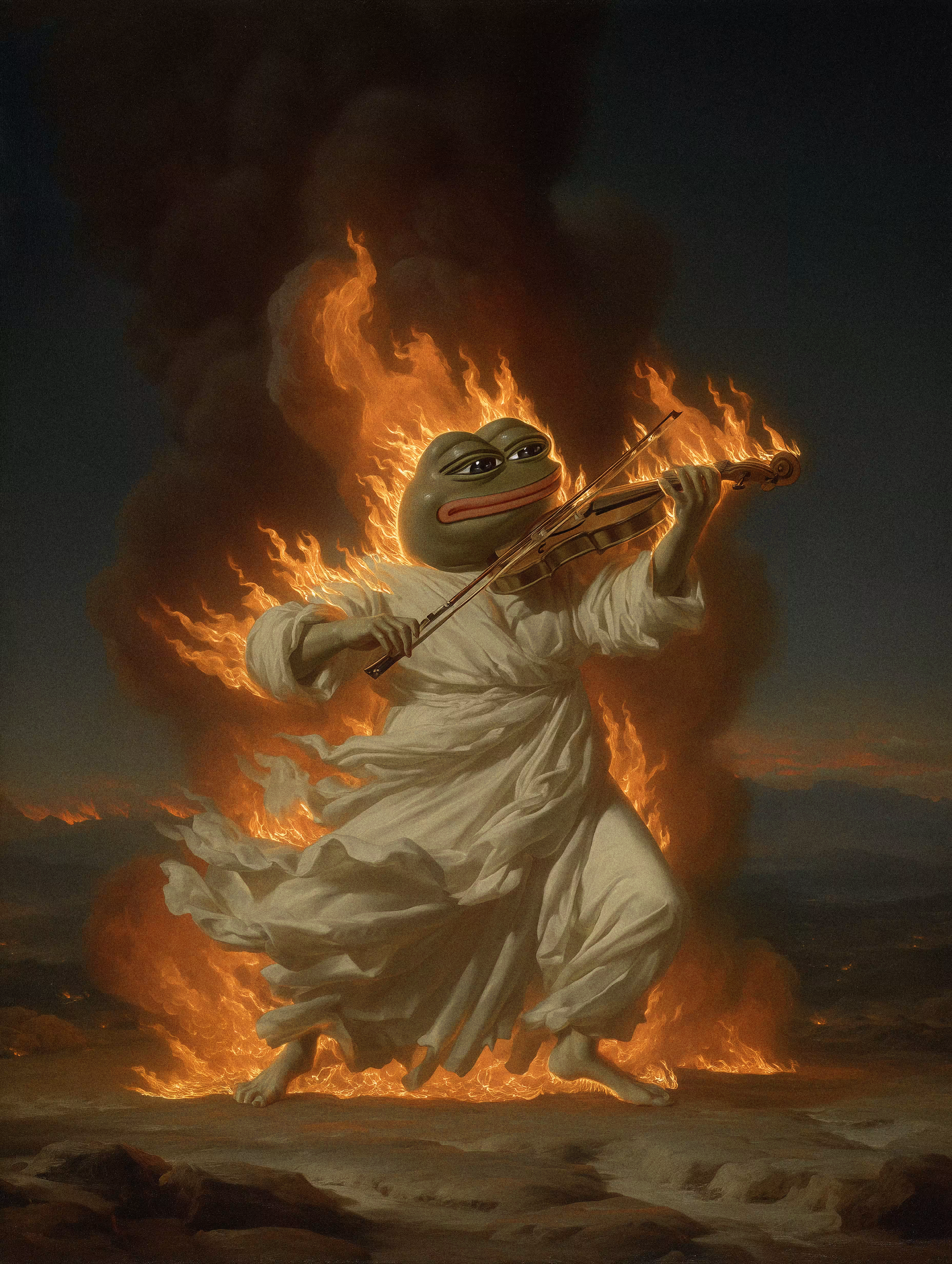 Pepe fiddled while the timeline burned