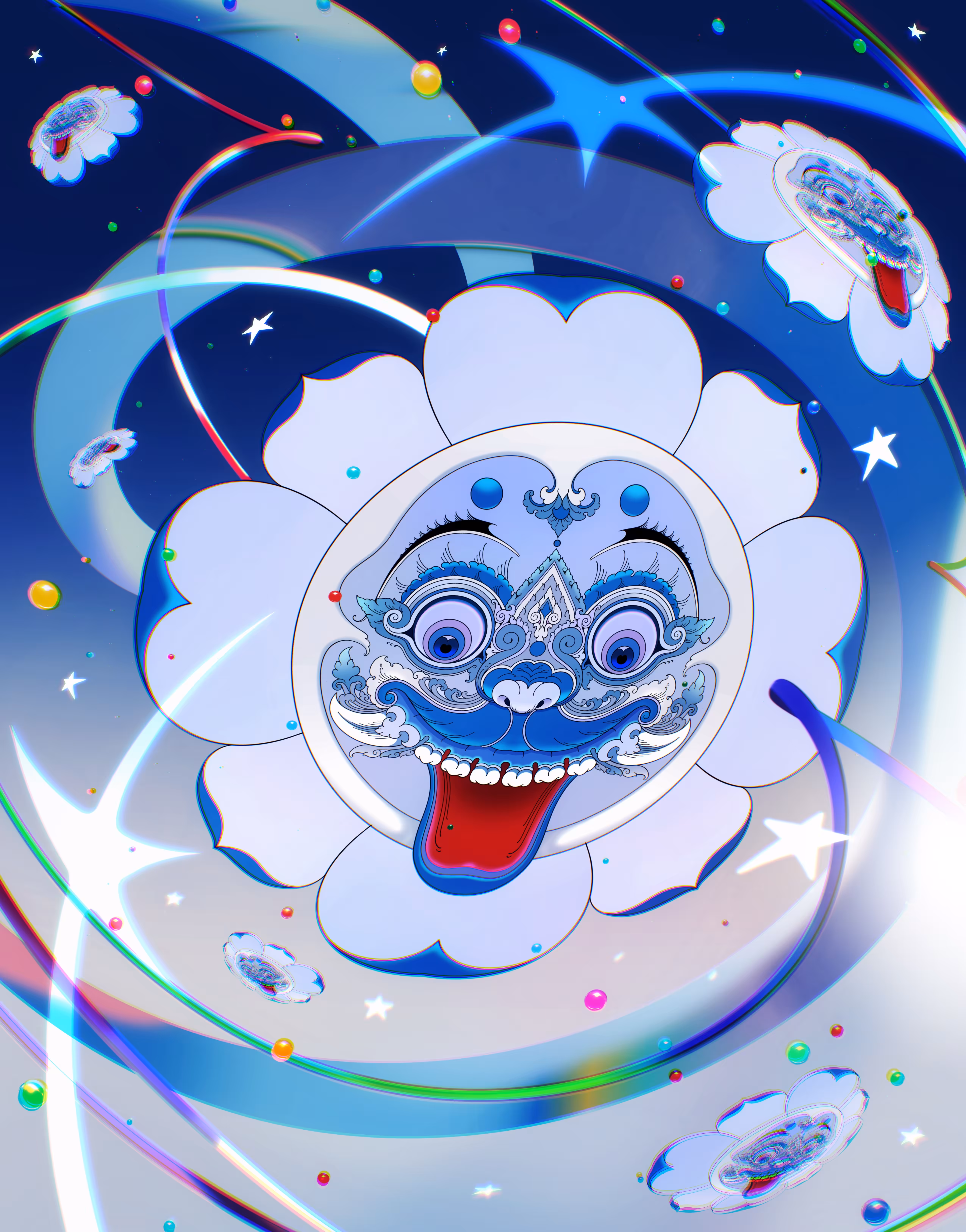 Flower in the air
