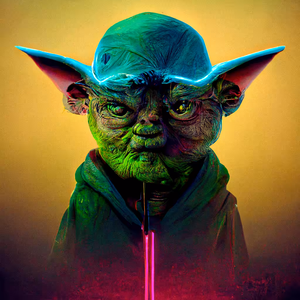 Midjourney AI - Yoda 006