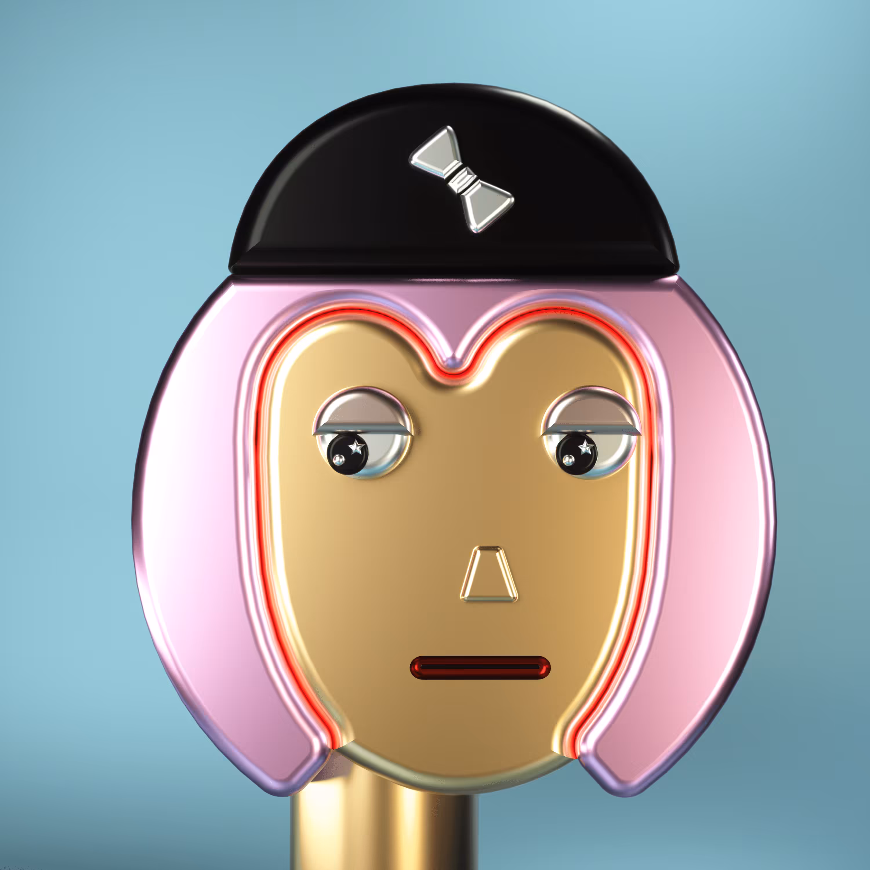 3D Chrome Punks: 3D Chrome Punk #0241