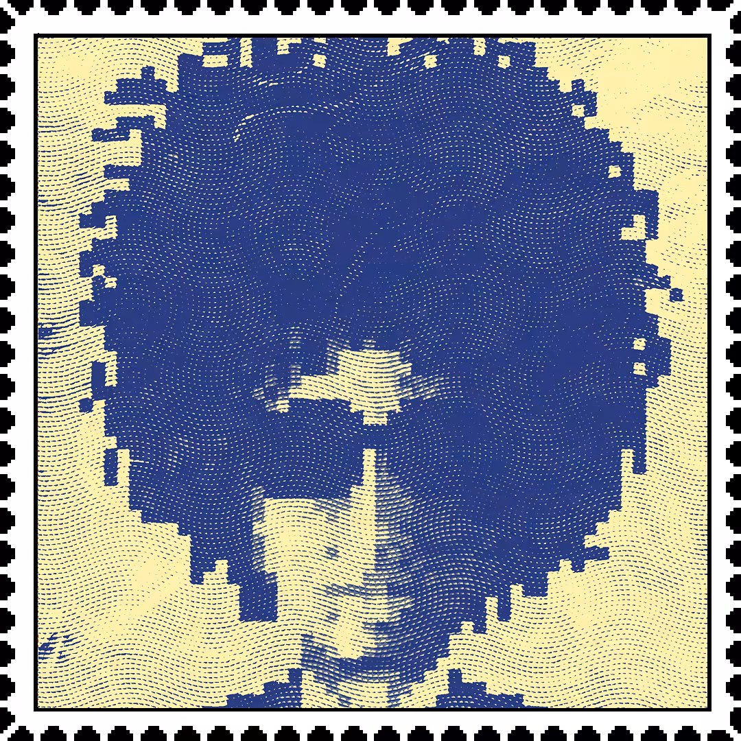 Bob Dylan caricature stamp