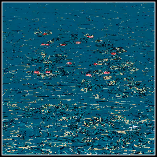 Polluted water lilies #105