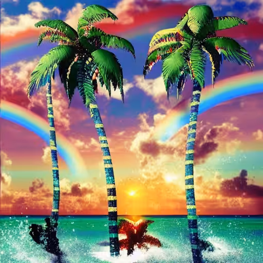 🌈🌴🌊🐬☀️7