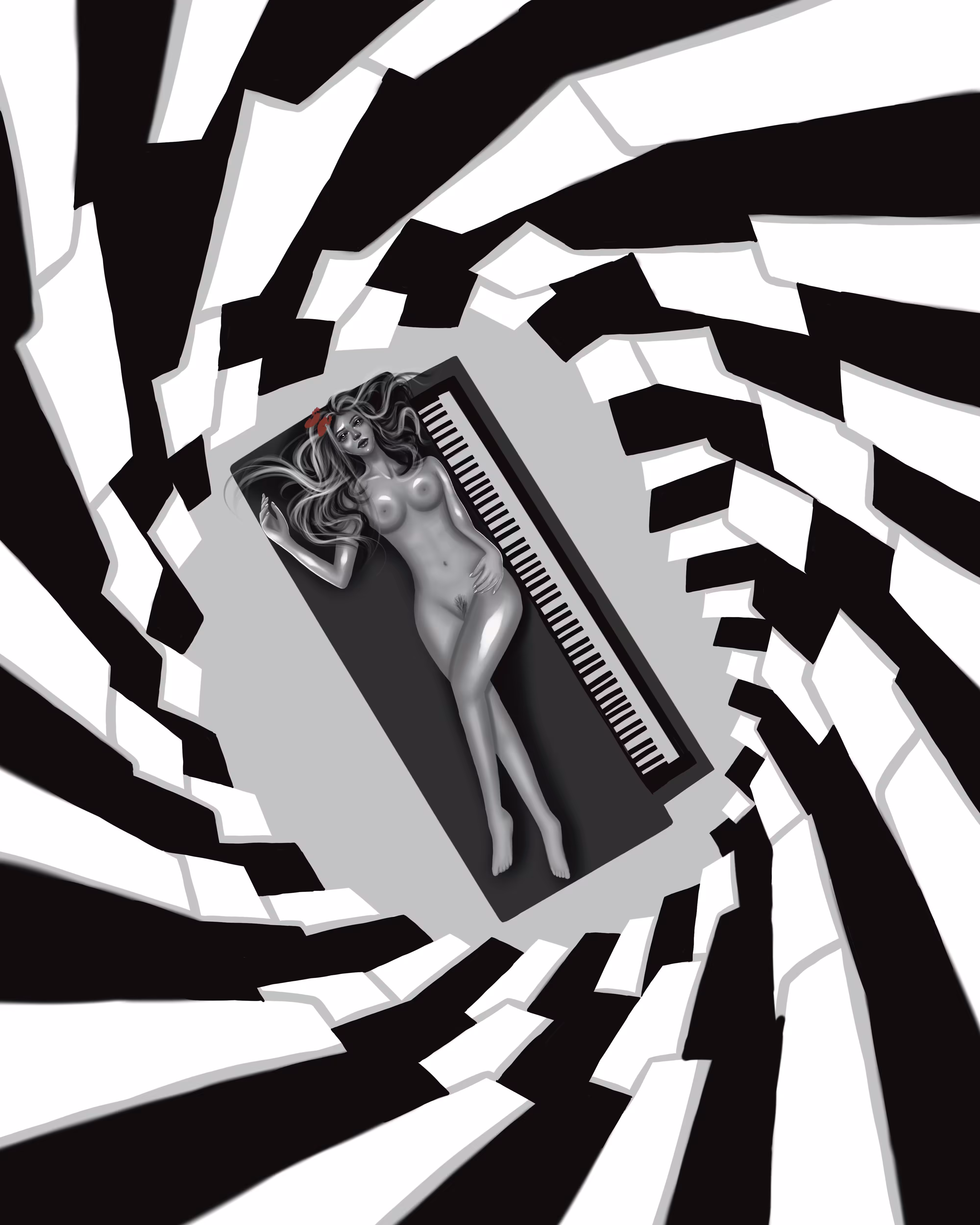 Black and white attraction