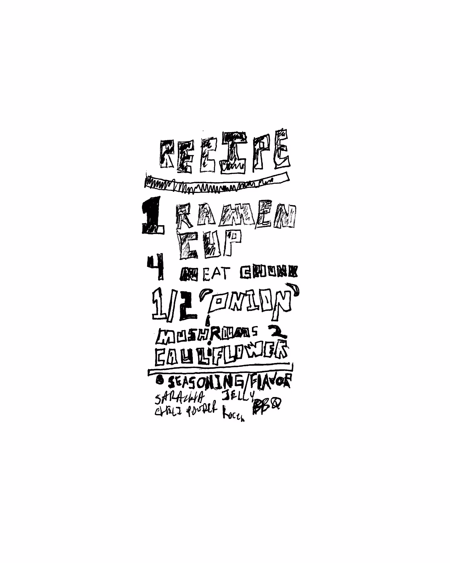 SOUP recipe 1