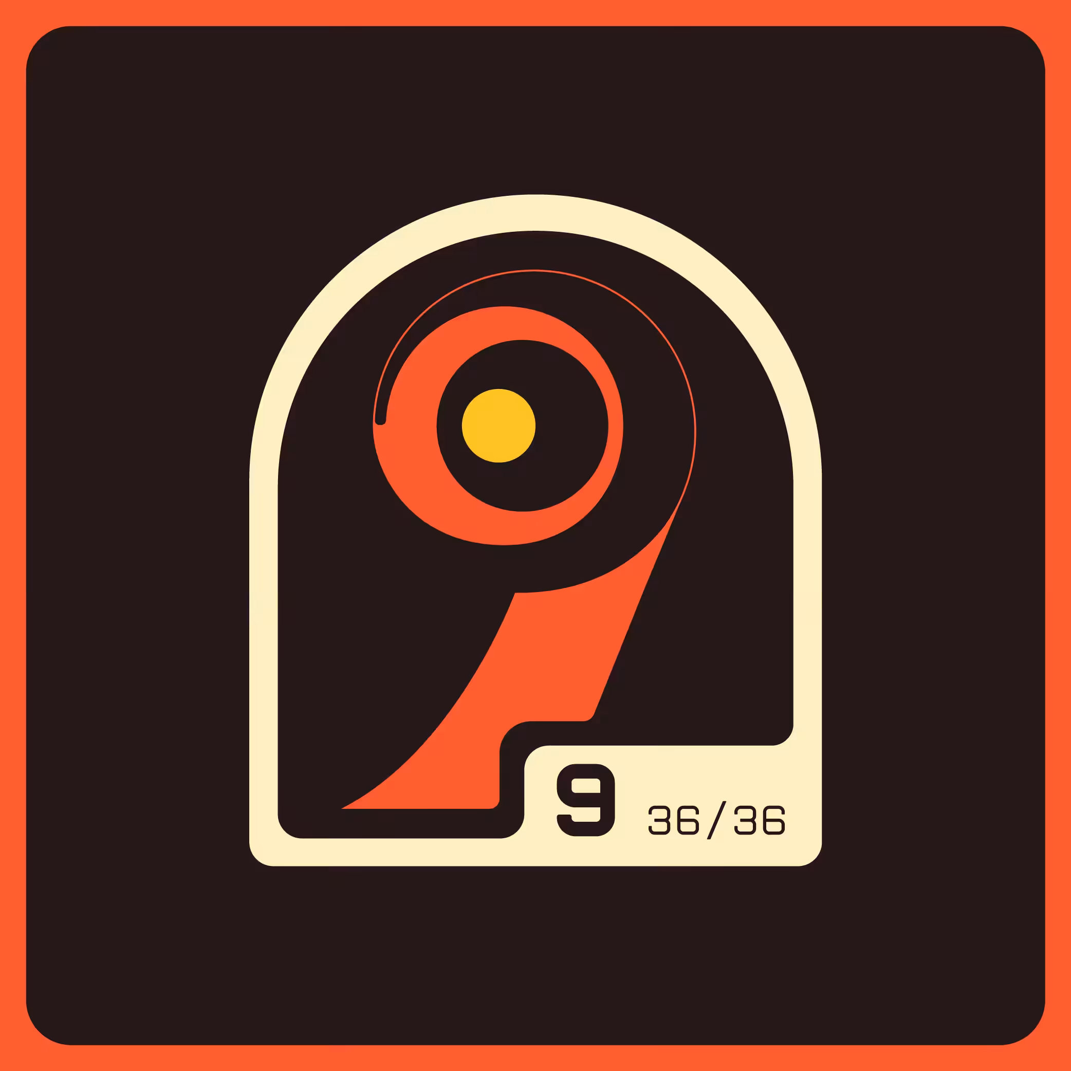 Alphabet Badge Series - 9