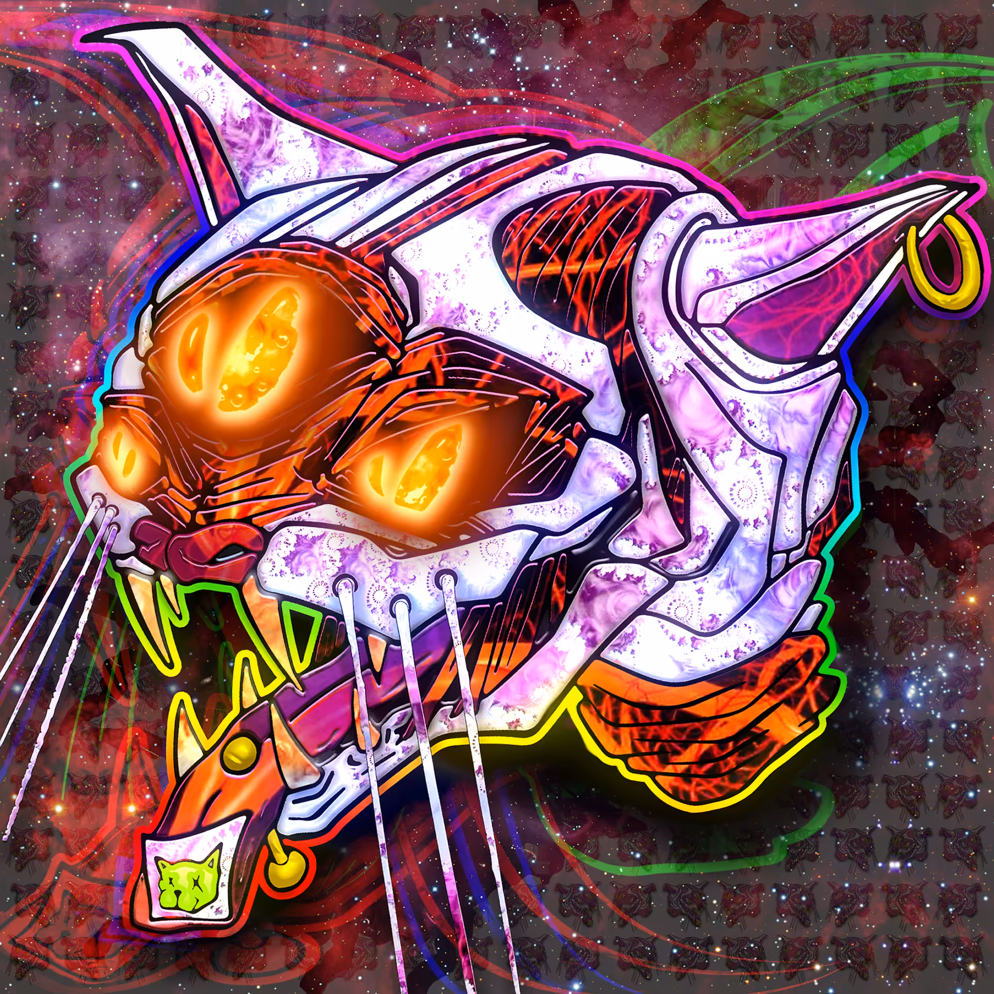 Cosmic Cat 17/33 🐱✨ Limited Edition Collectibles by ViNNi KiNiKi