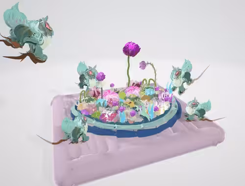 TORAZOo: A water station for little guardian dogs.