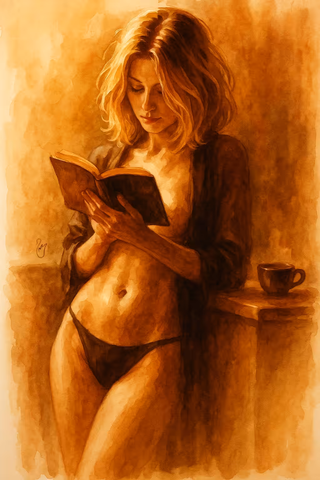 Dark art: Sepia Serenity