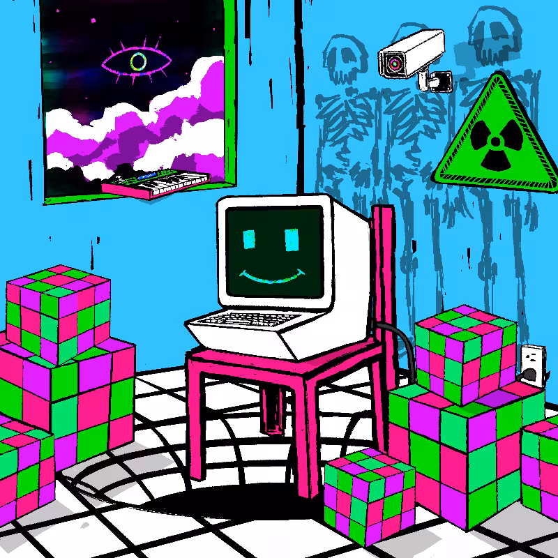 pink chair in the blue room #18