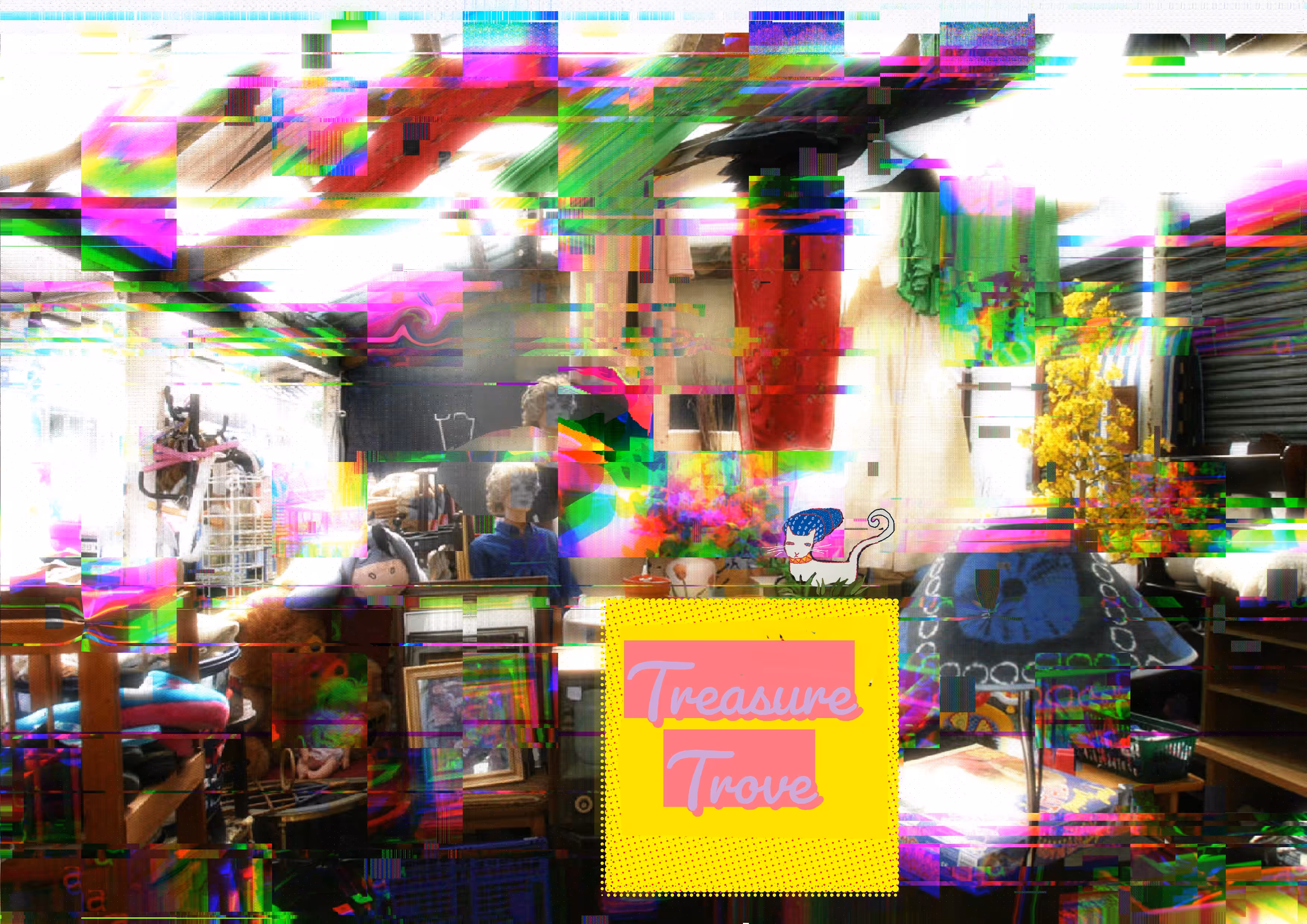 Extraordinarily rare photo of Barry in the rummage section of the Treasure Trove 