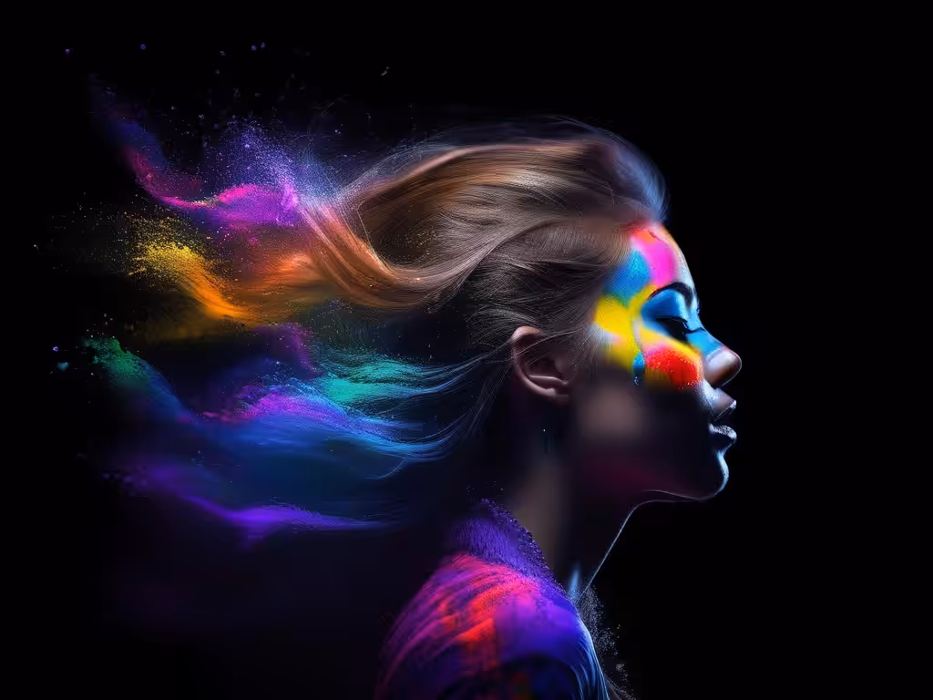 colorful girl