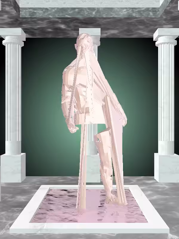 The Fragmented Drunk Peach Halo Man #116