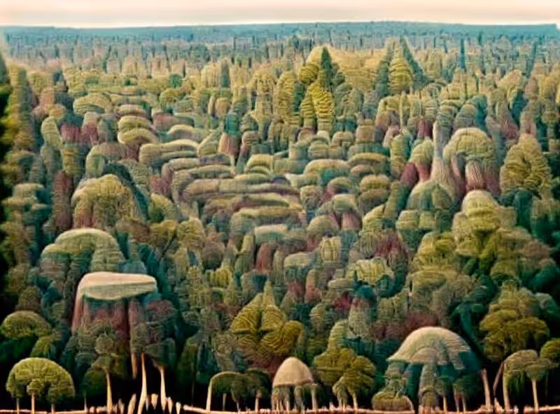 Abraham's First Works: The pointless forest in the distance