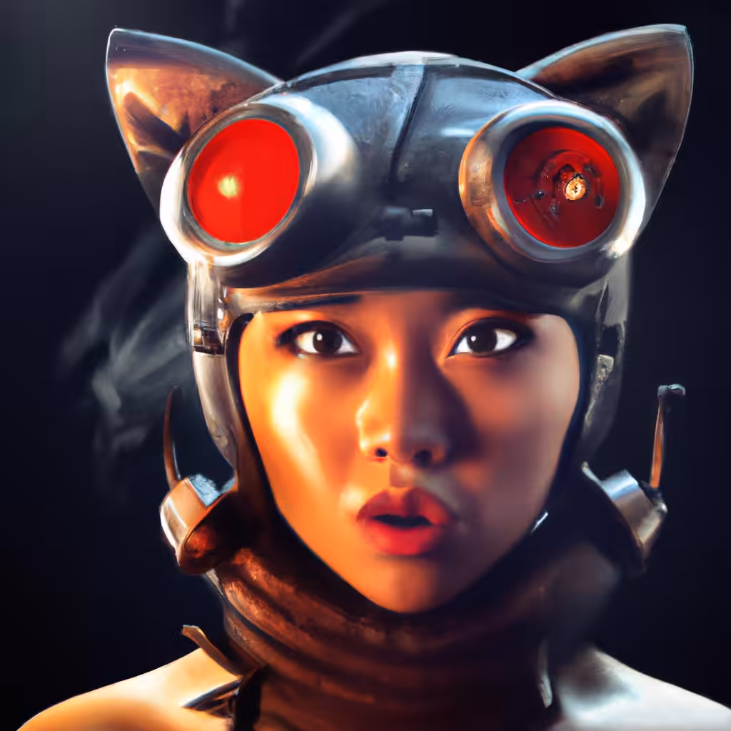 STEAMPUNK CAT WOMAN #001