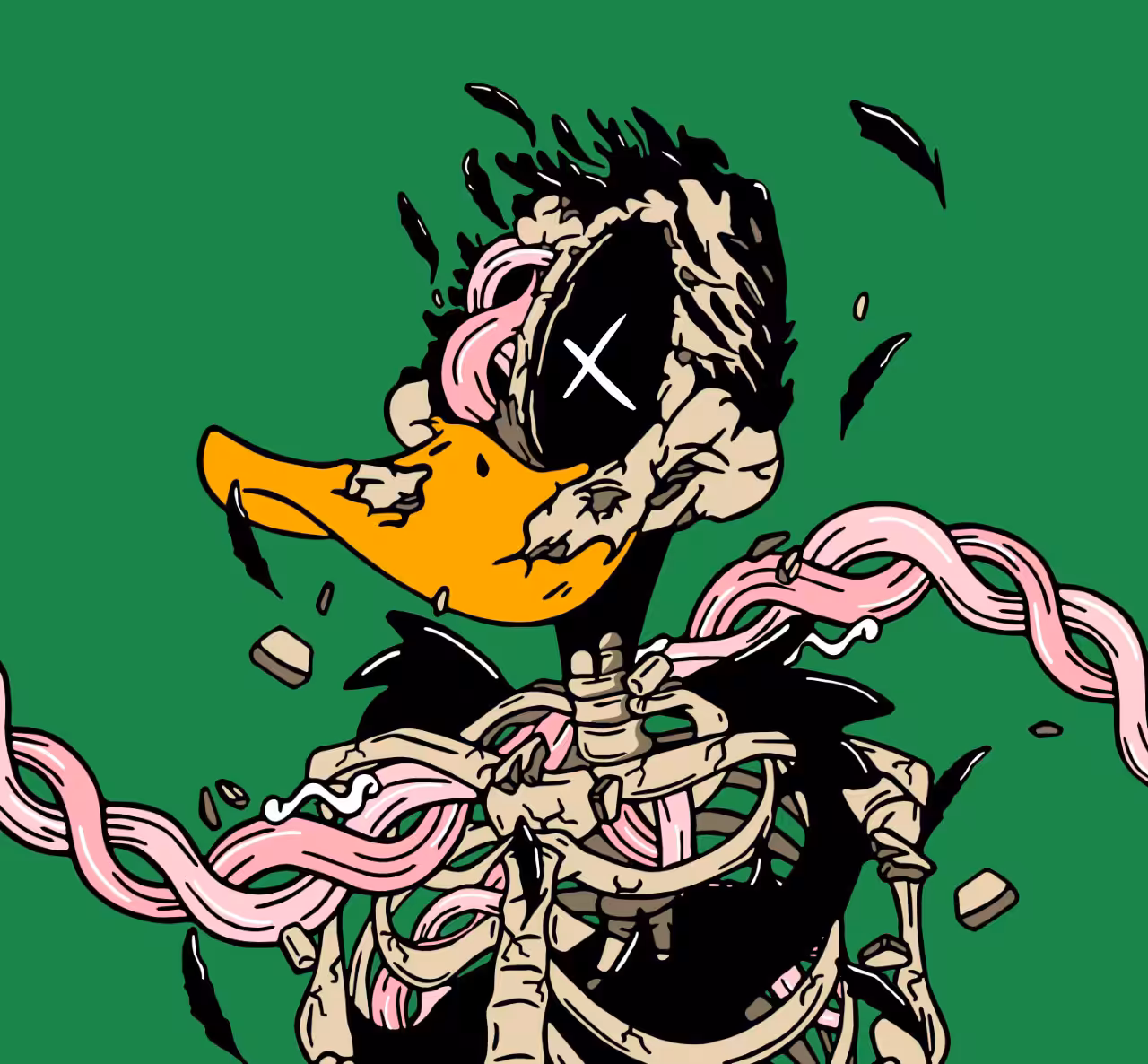 Deconstructed Daffy Duck
