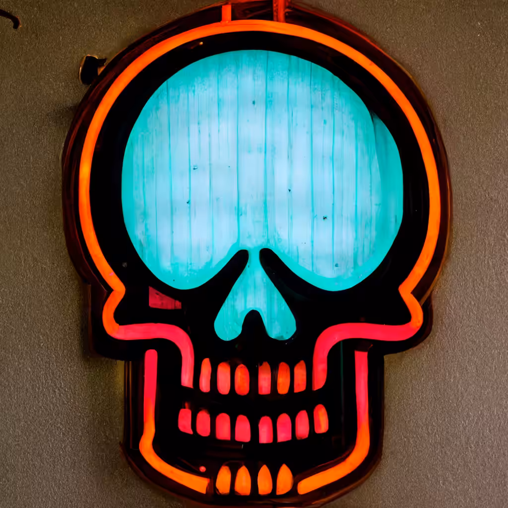 Neon Skull 05