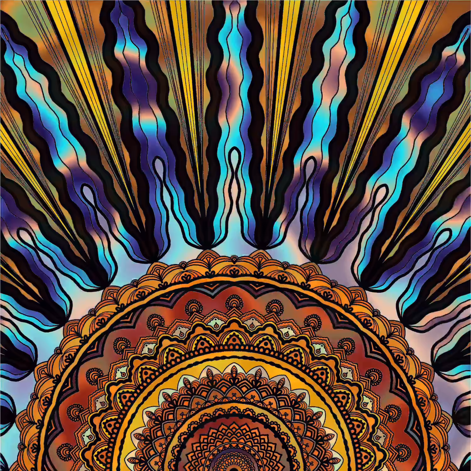 Mandala Art : Rise
