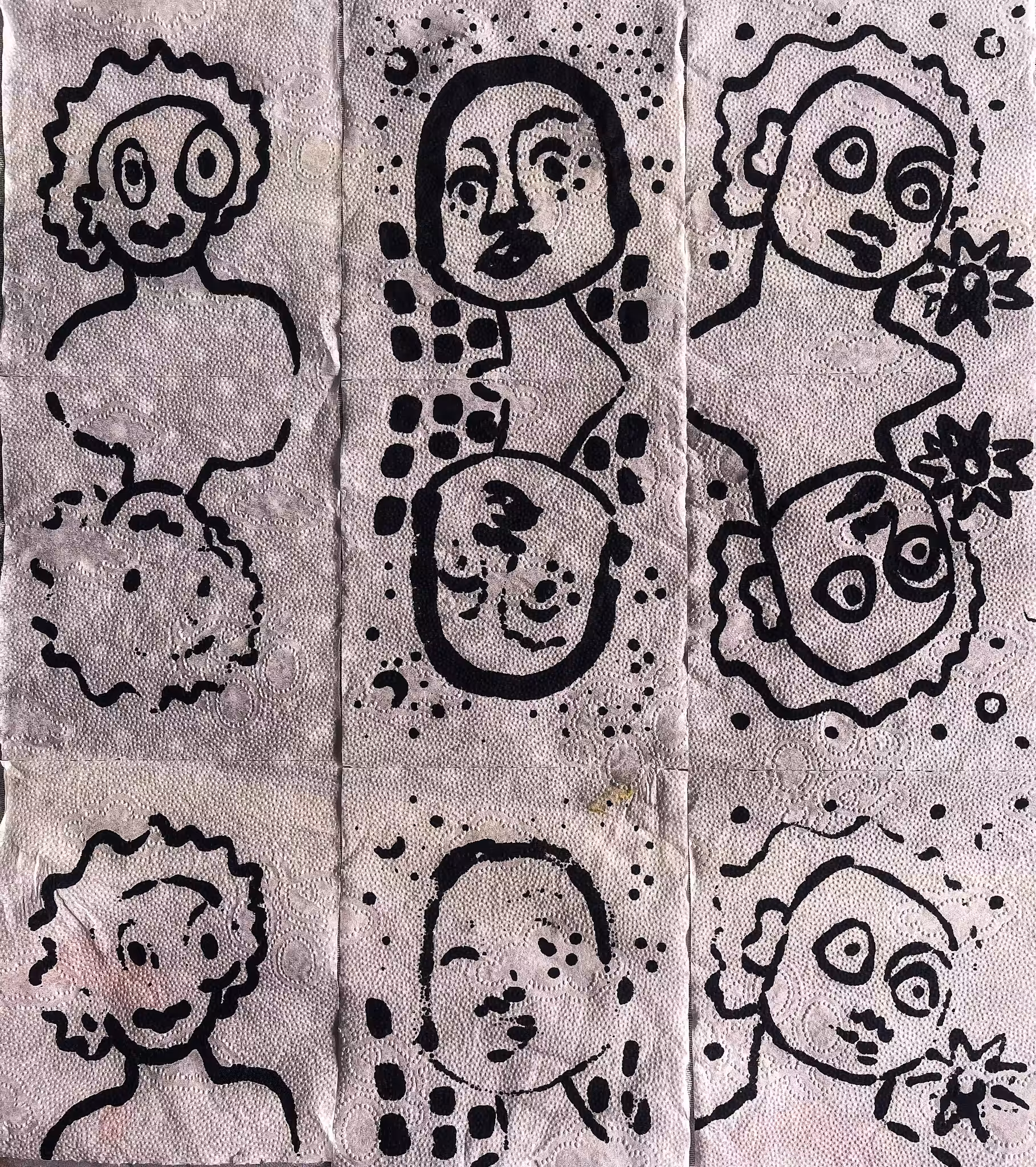 Three Faces Reflected