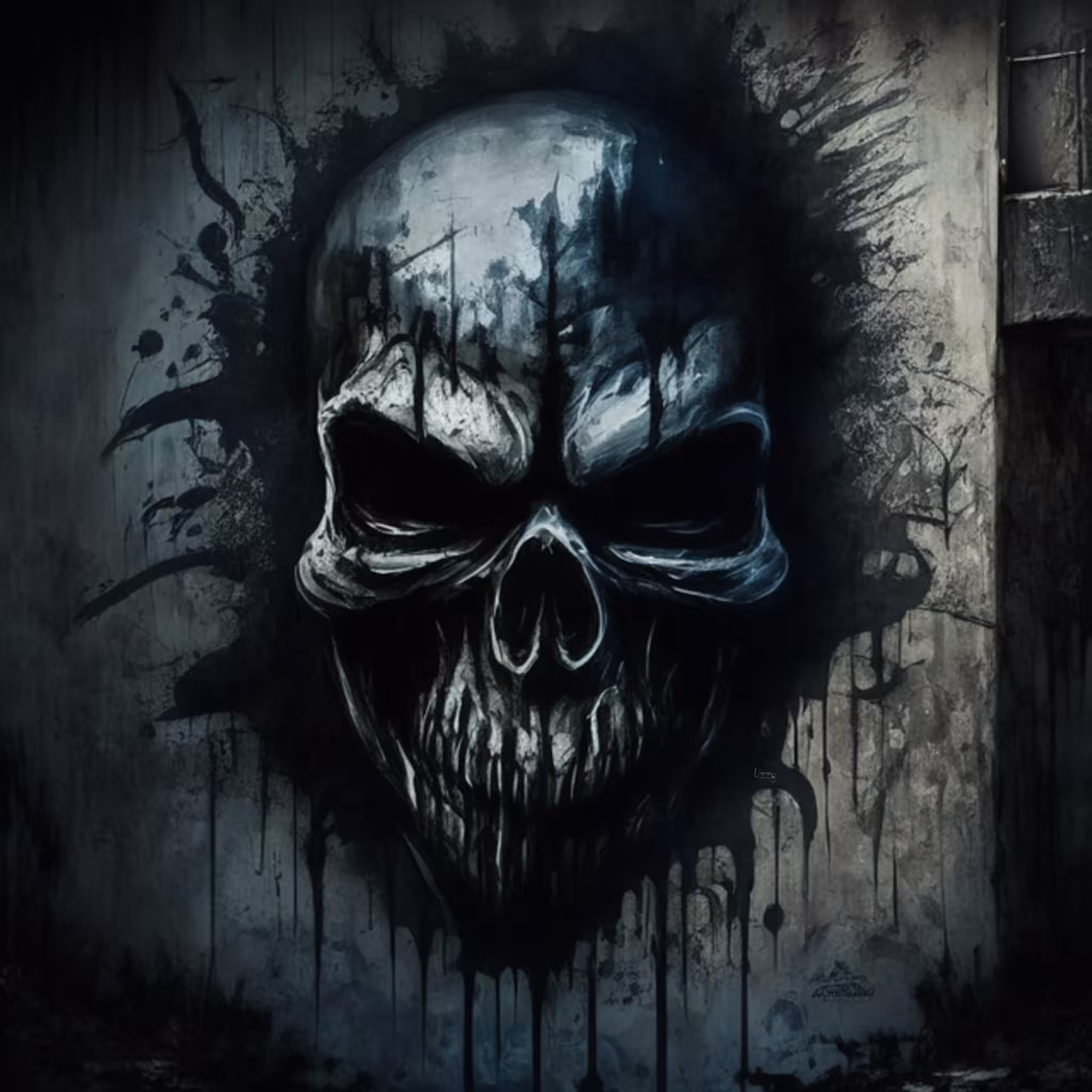 Skull graffit #2