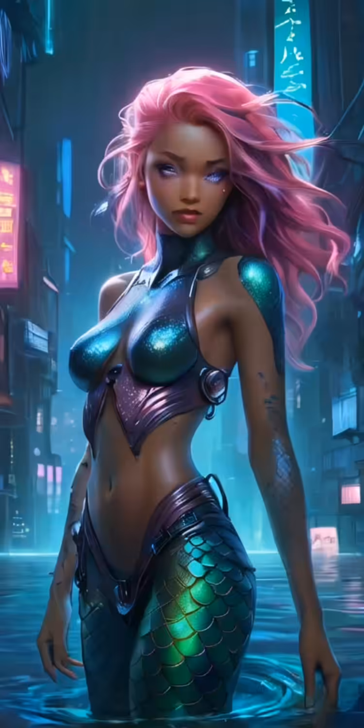 Denny the cyberpunk siren