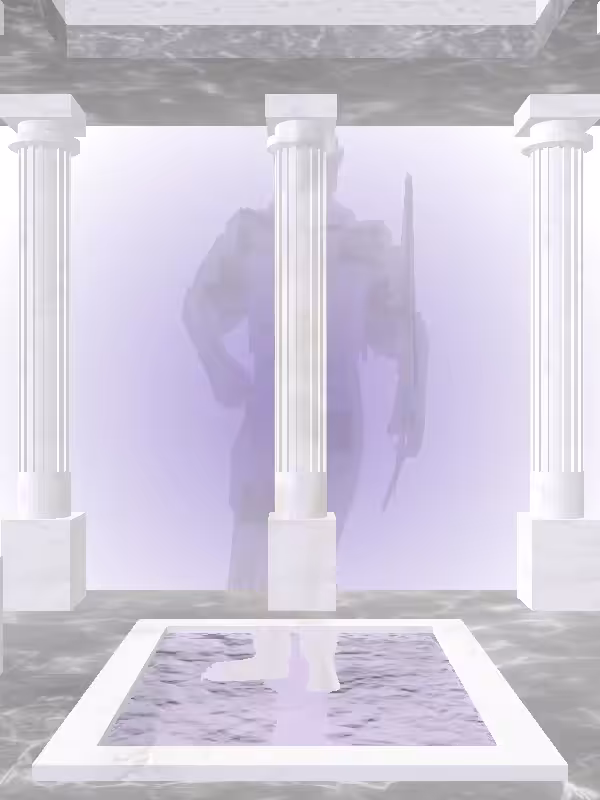 HeavenComputer: The Fading Injured Shimmery Violet Garden Man #1503