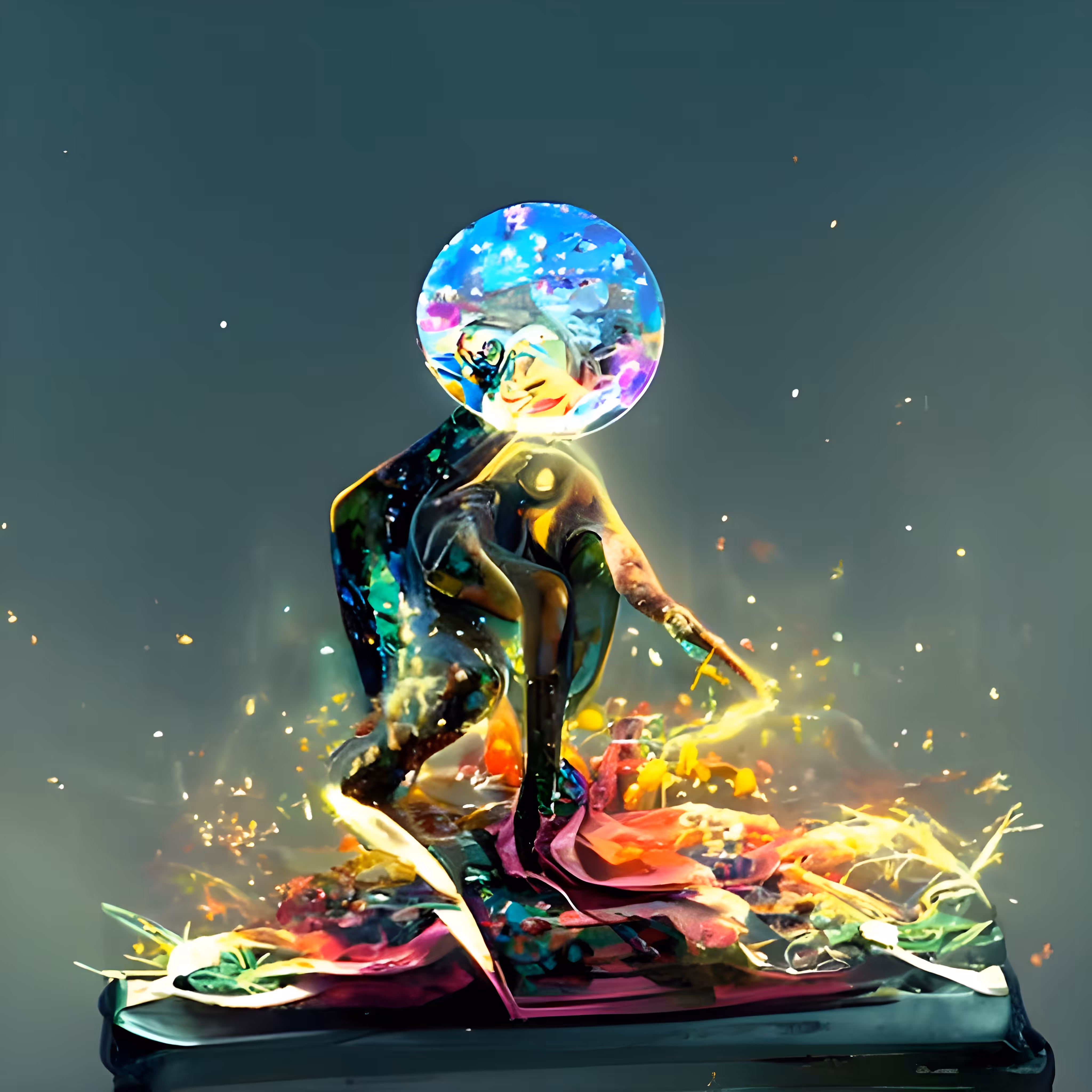 ABSTRACT COSMIC ALIEN