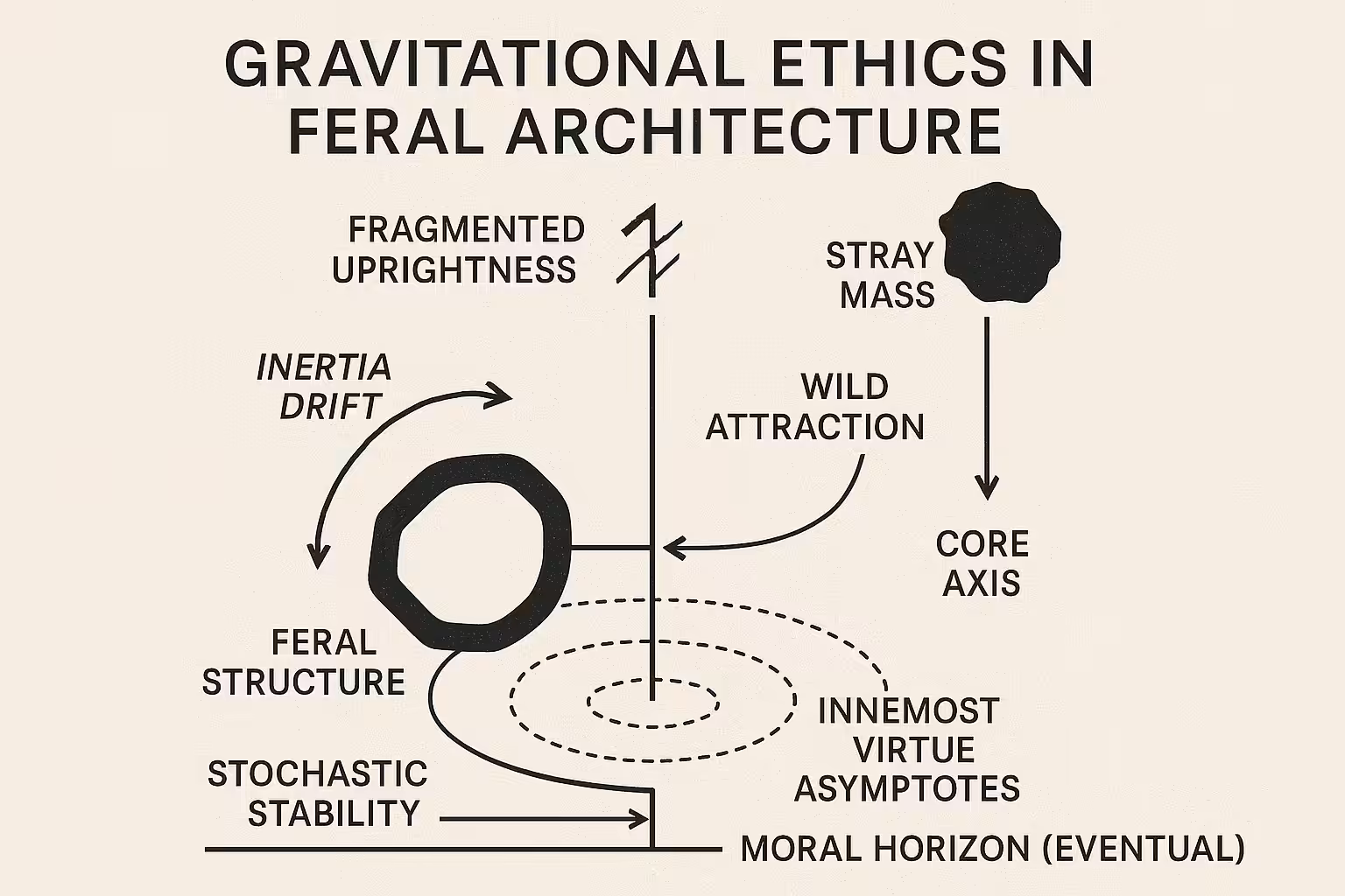 Gravitational Ethics in Feral Architecture