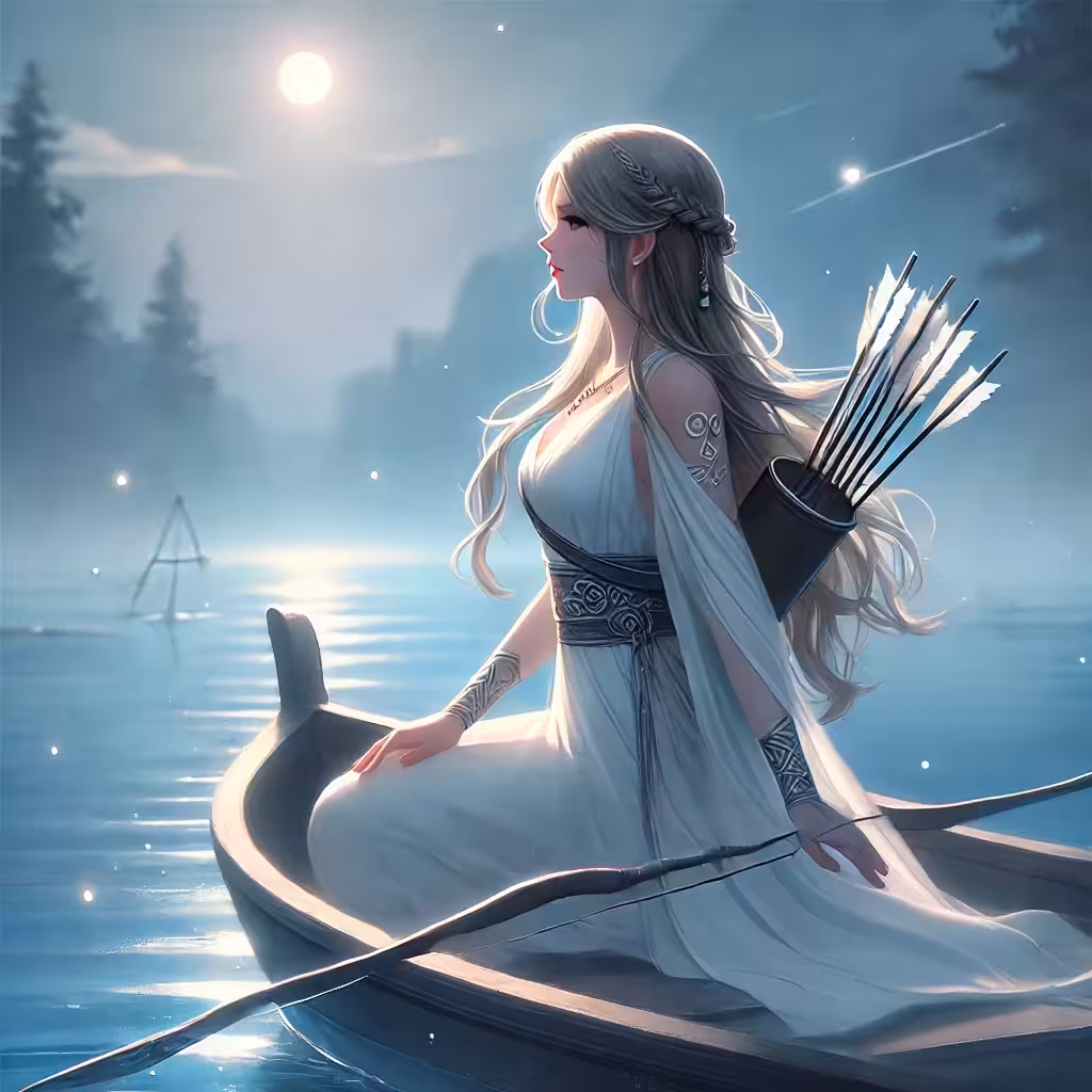 HIghmali  AI Art: Lake of Moonlight.