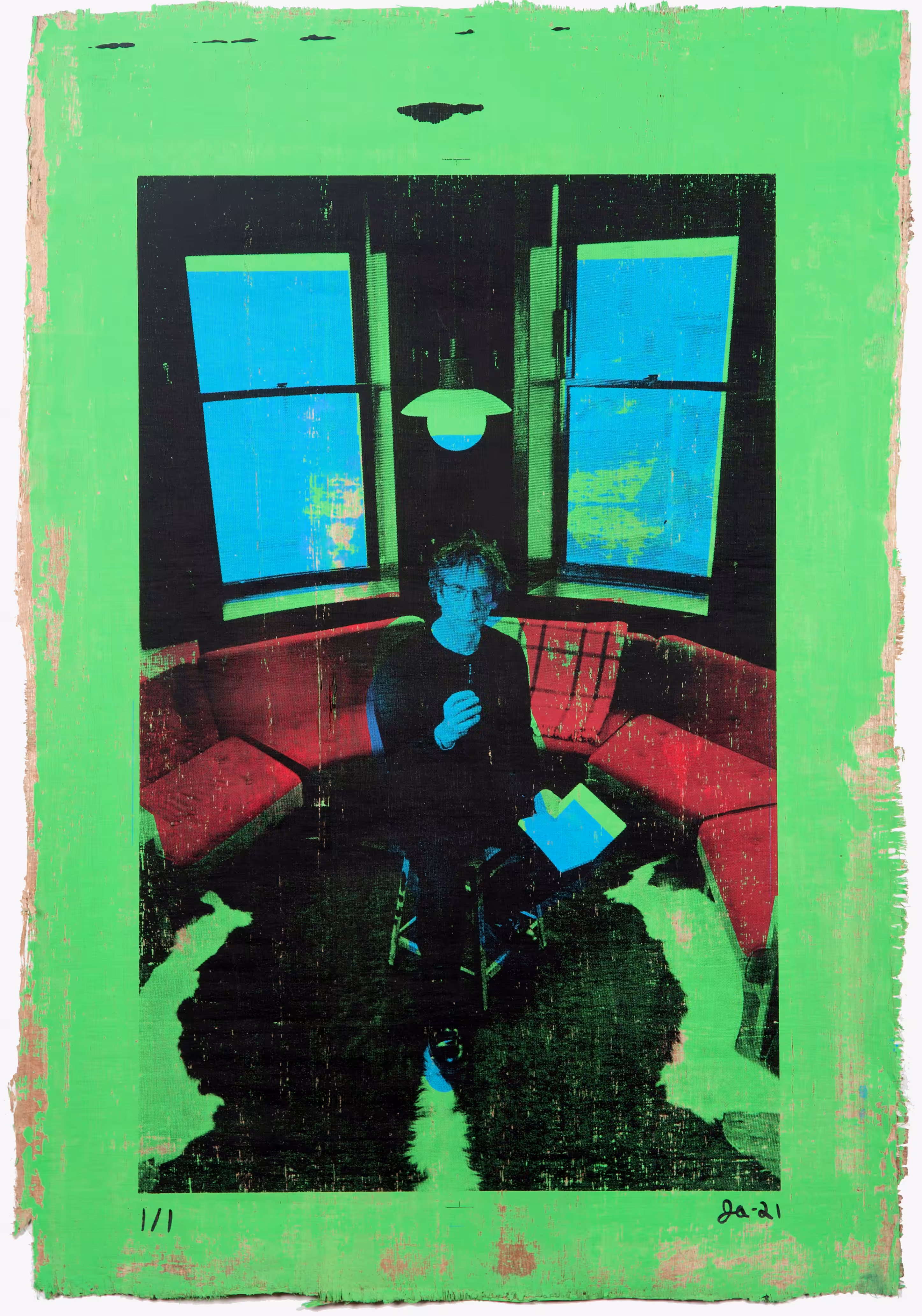 Justin Aversano - Page of Staffs - Physical Tarot Scroll - 1/1