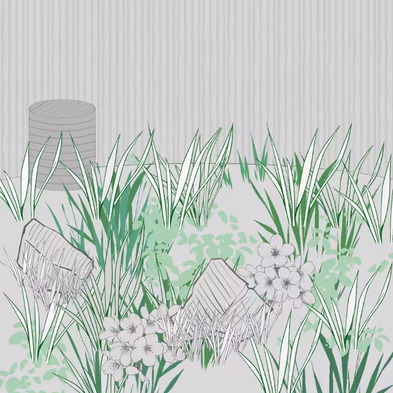 Wild Grass and Rubble #59